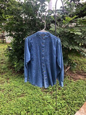 Y Not Sportswear Women’s Denim Shirt, Size Small